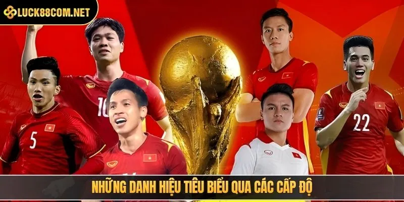 Những danh hiệu tiêu biểu qua các cấp độ